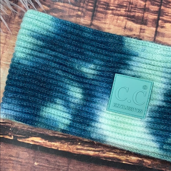 << Tie Dye C.C Headband - Teal>> - Picture 2 of 5